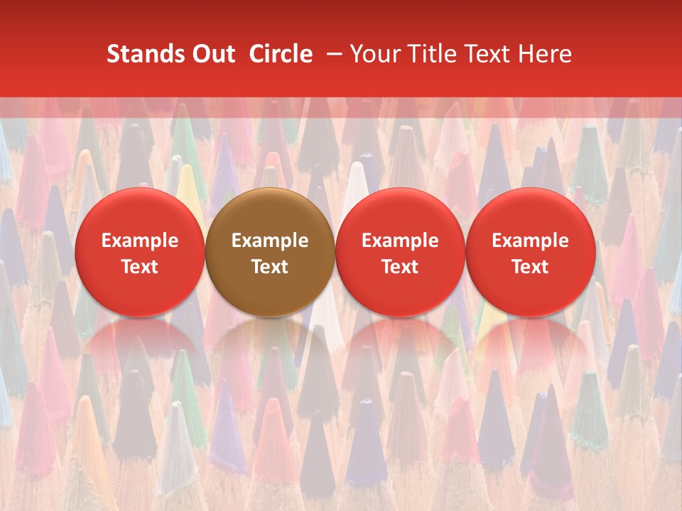 Set Of Pencils PowerPoint Template