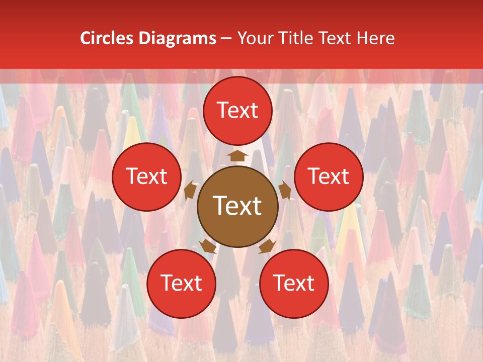 Set Of Pencils PowerPoint Template