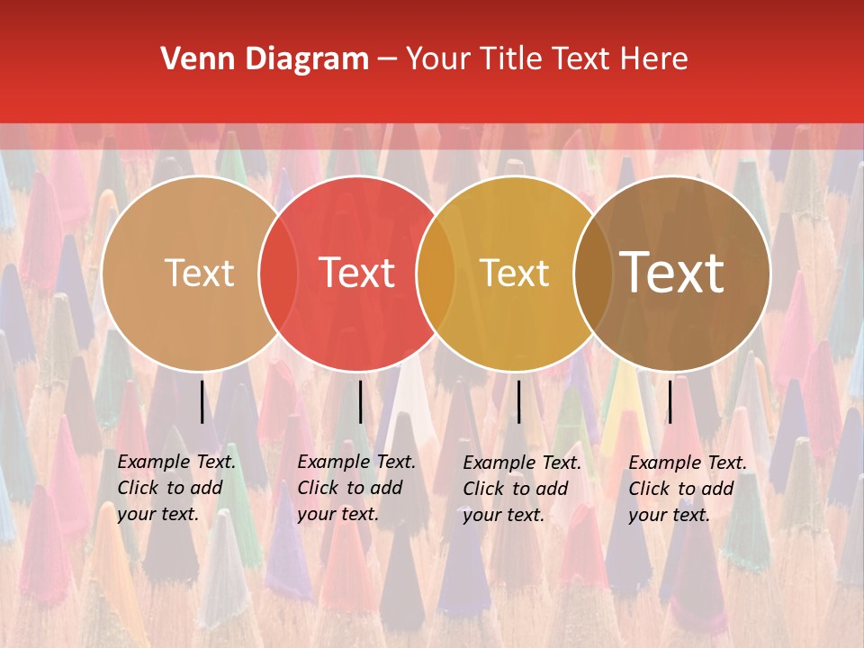 Set Of Pencils PowerPoint Template