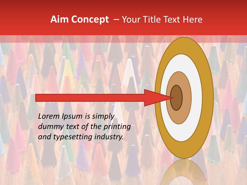 Set Of Pencils PowerPoint Template