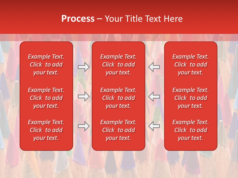 Set Of Pencils PowerPoint Template