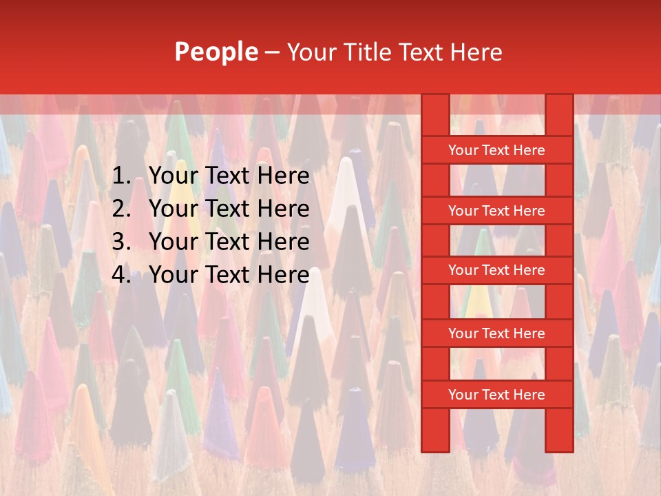 Set Of Pencils PowerPoint Template