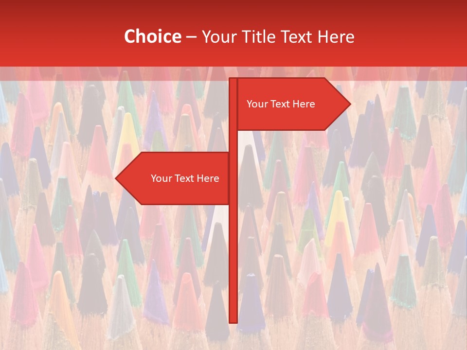 Set Of Pencils PowerPoint Template