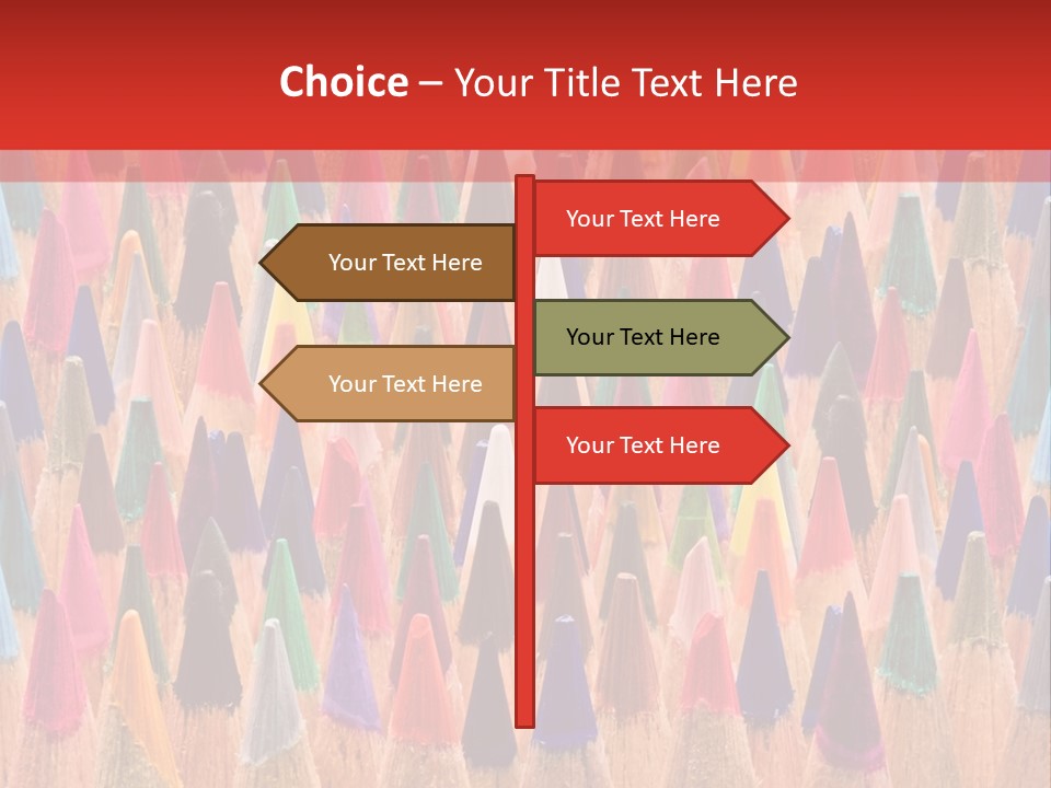 Set Of Pencils PowerPoint Template