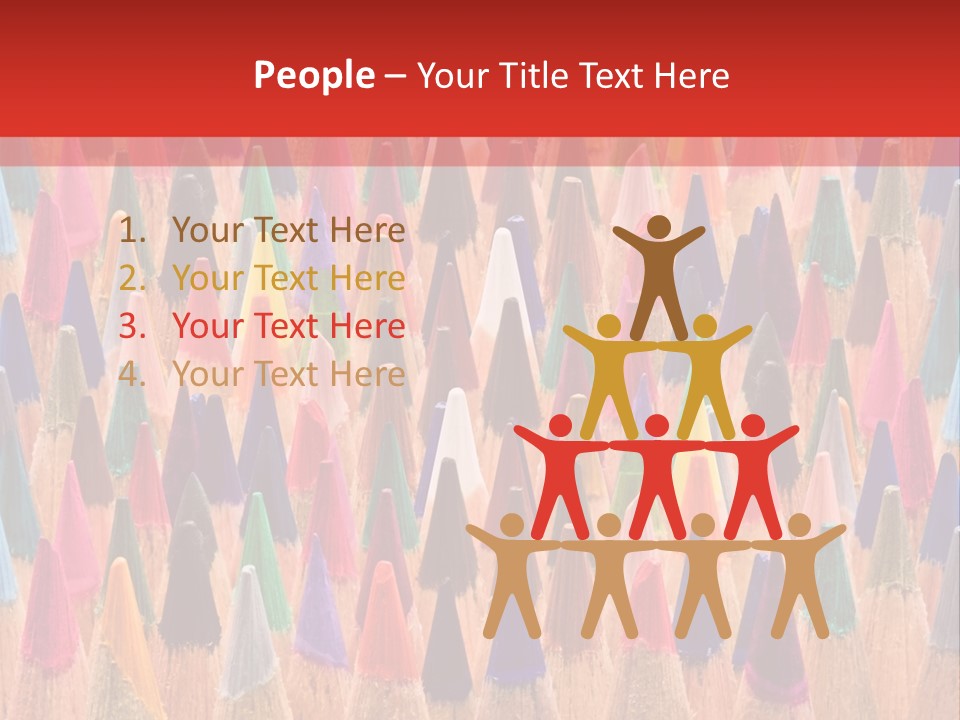 Set Of Pencils PowerPoint Template