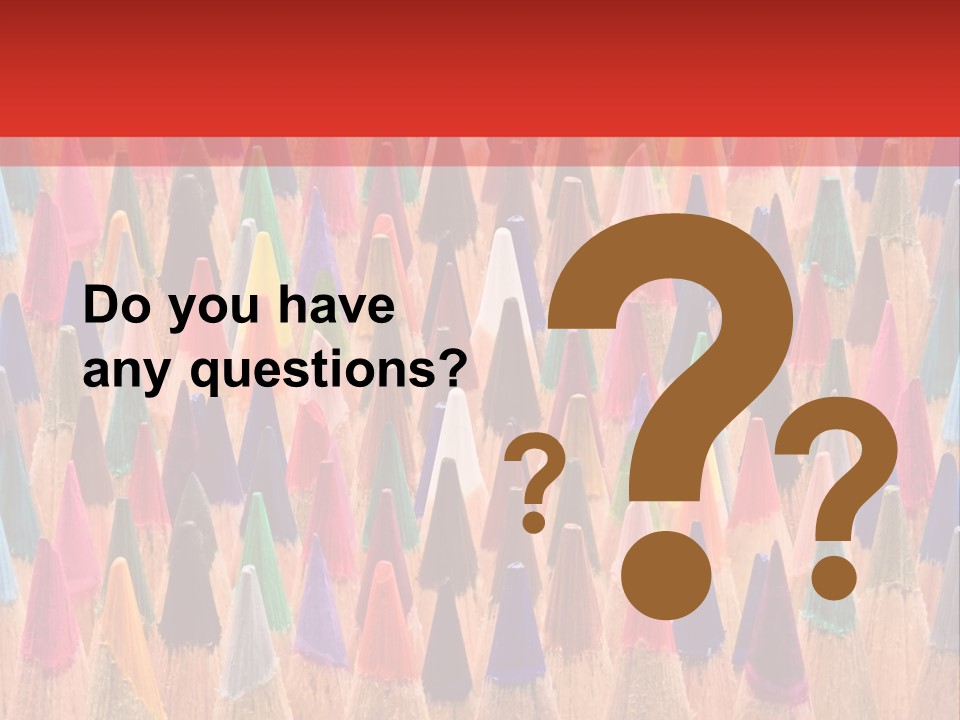 Set Of Pencils PowerPoint Template