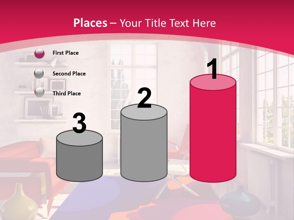 High-Tech Room Interior PowerPoint Template