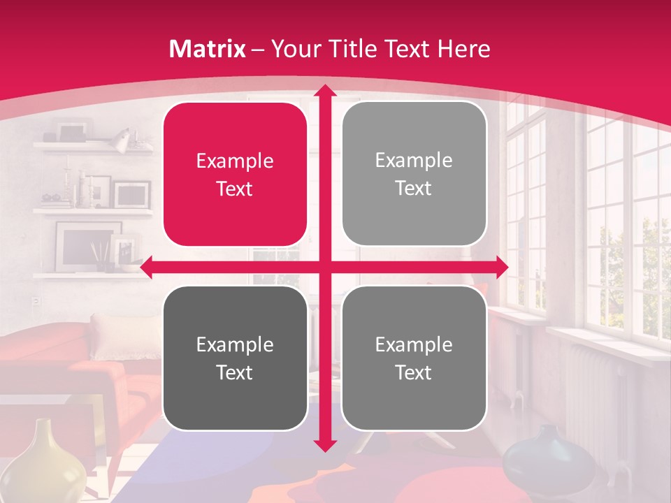 High-Tech Room Interior PowerPoint Template