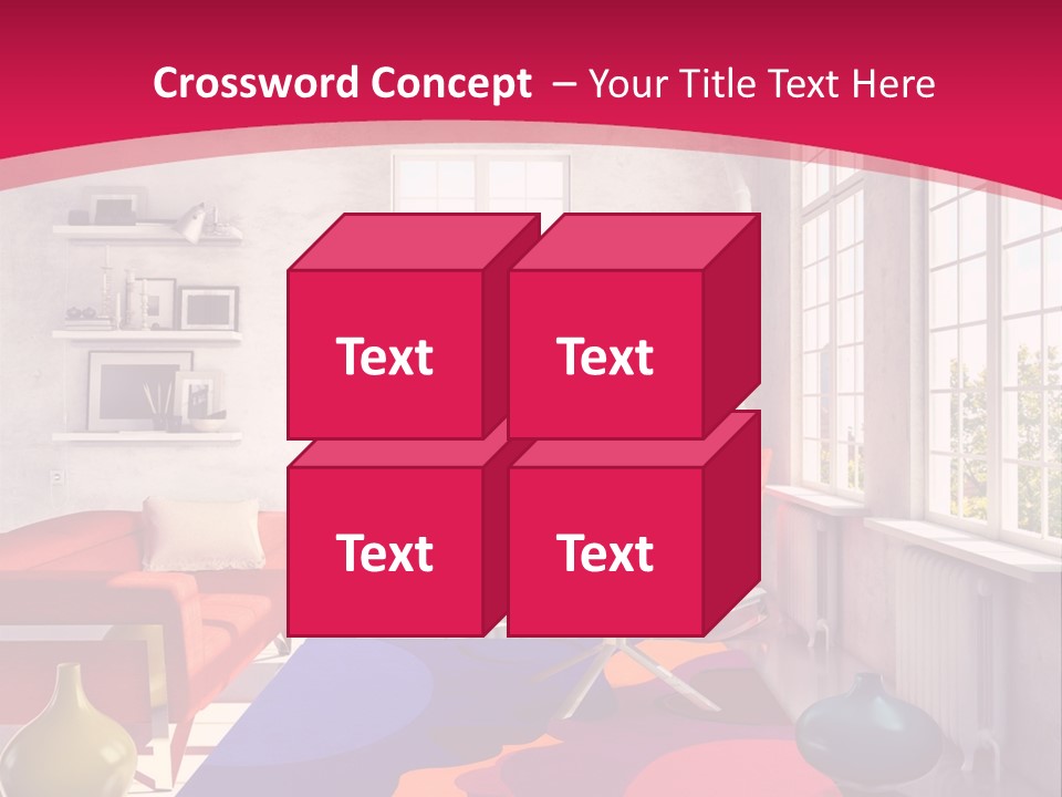 High-Tech Room Interior PowerPoint Template