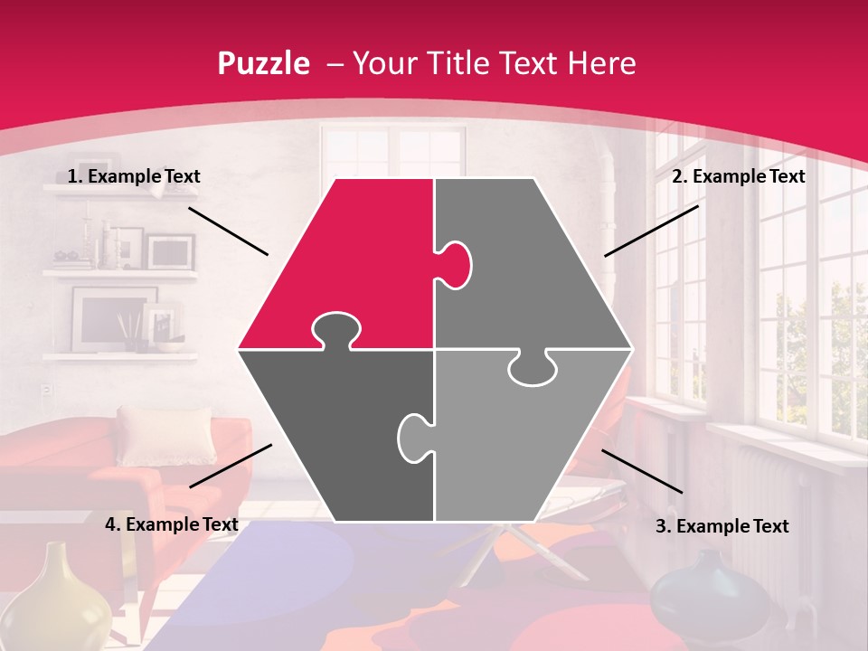 High-Tech Room Interior PowerPoint Template