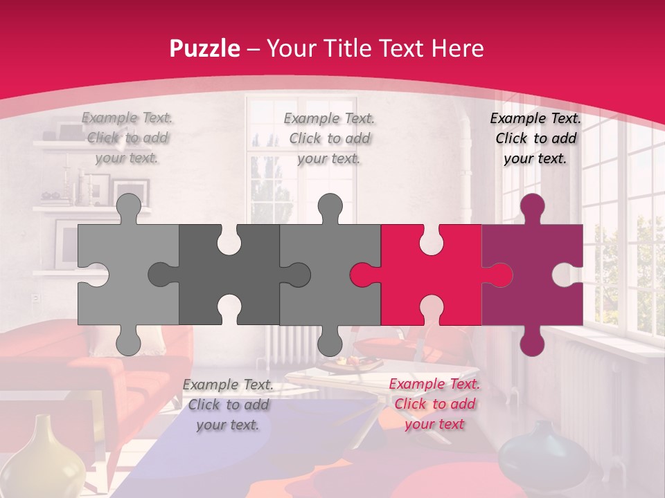 High-Tech Room Interior PowerPoint Template