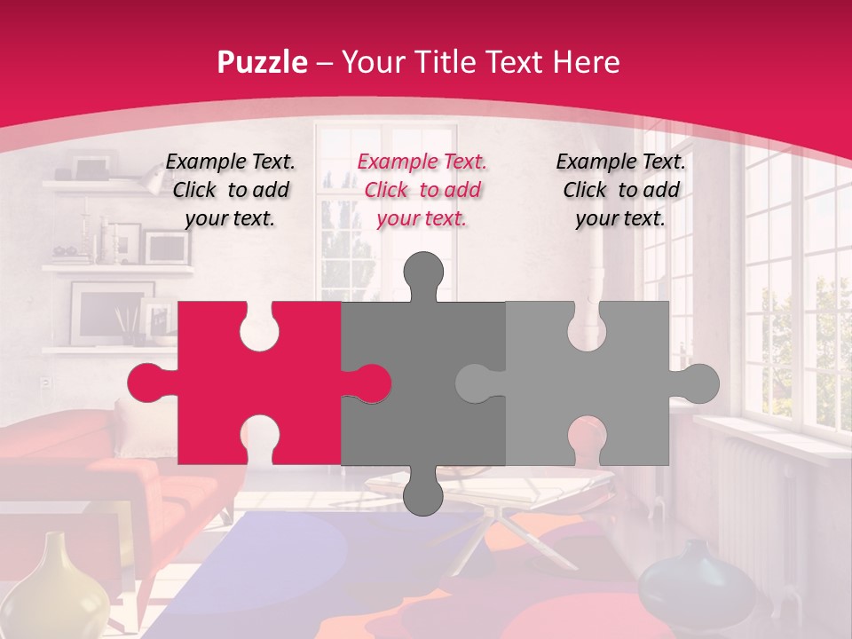 High-Tech Room Interior PowerPoint Template