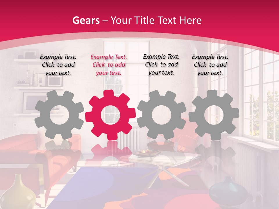 High-Tech Room Interior PowerPoint Template