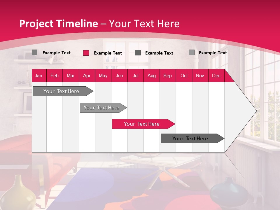 High-Tech Room Interior PowerPoint Template