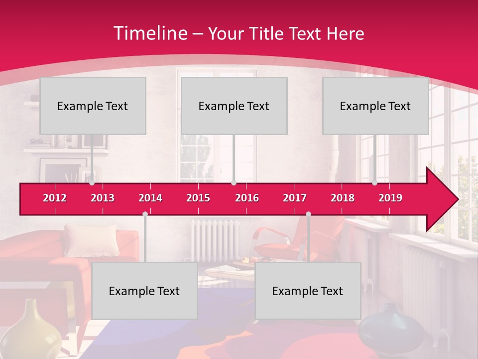 High-Tech Room Interior PowerPoint Template