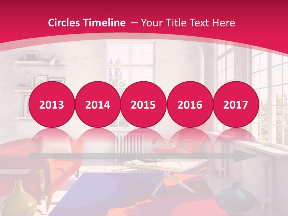 High-Tech Room Interior PowerPoint Template