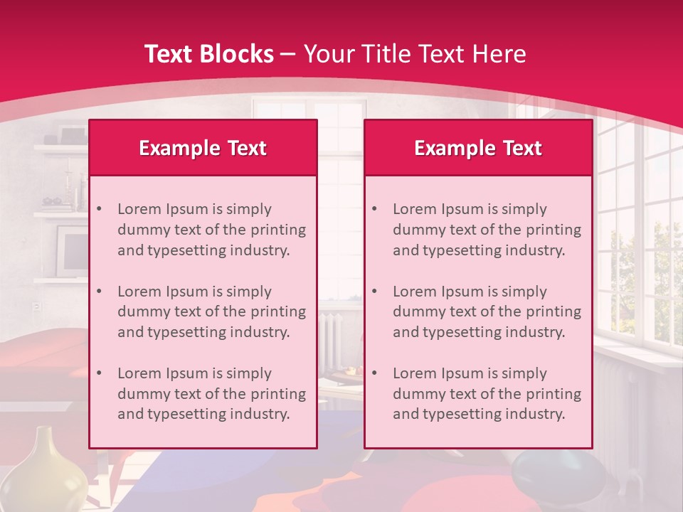 High-Tech Room Interior PowerPoint Template