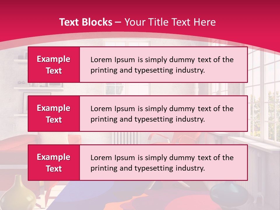 High-Tech Room Interior PowerPoint Template