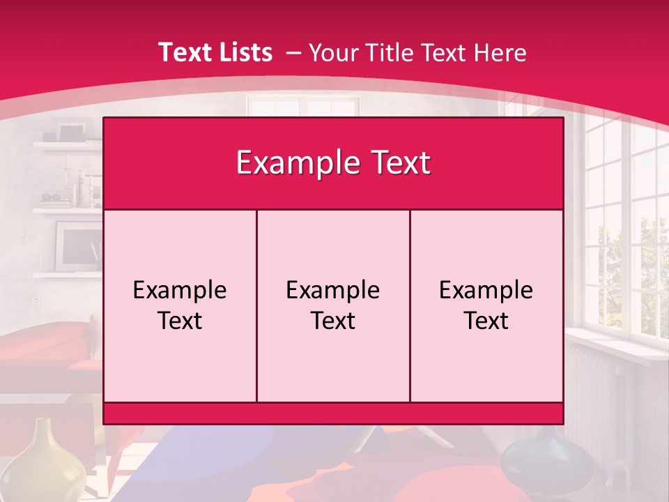 High-Tech Room Interior PowerPoint Template