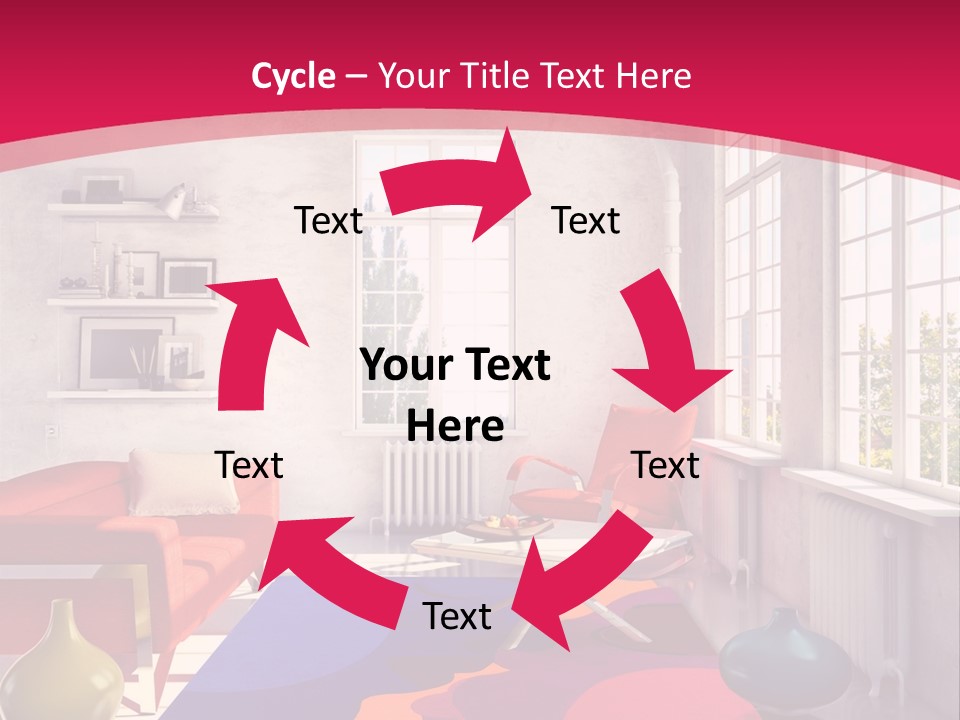 High-Tech Room Interior PowerPoint Template