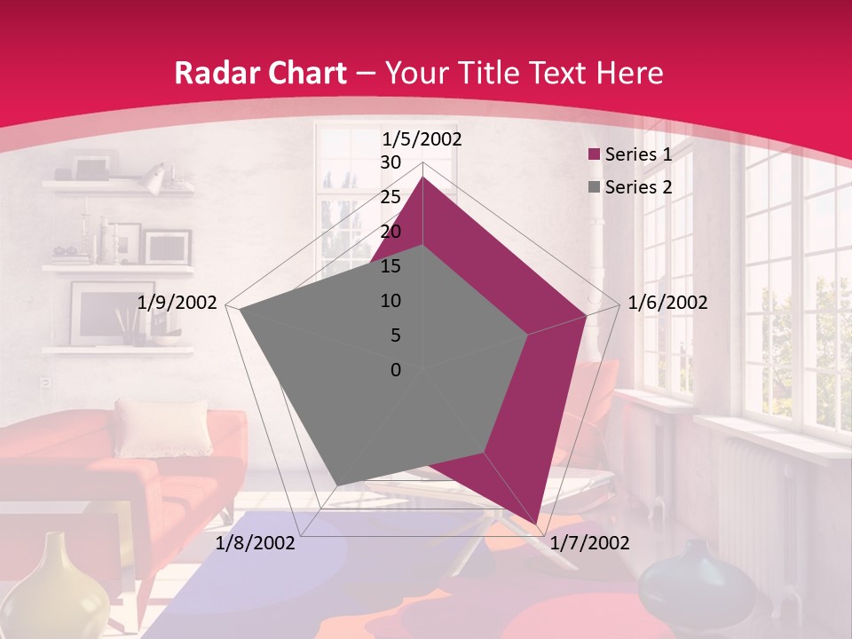 High-Tech Room Interior PowerPoint Template