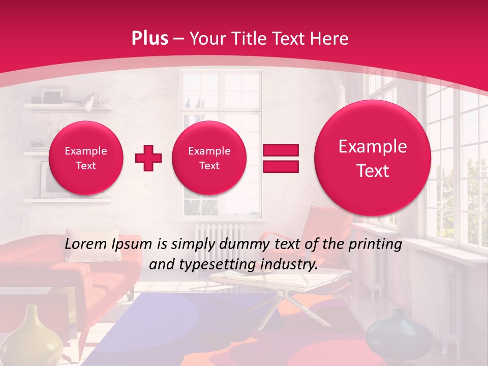 High-Tech Room Interior PowerPoint Template