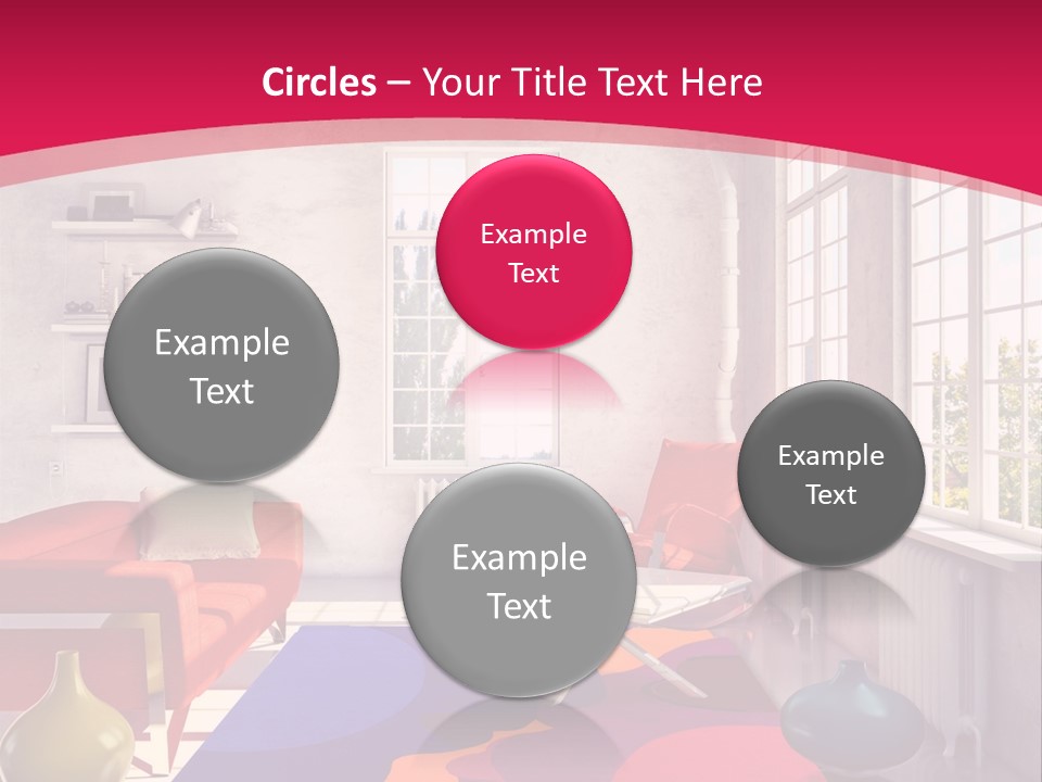 High-Tech Room Interior PowerPoint Template