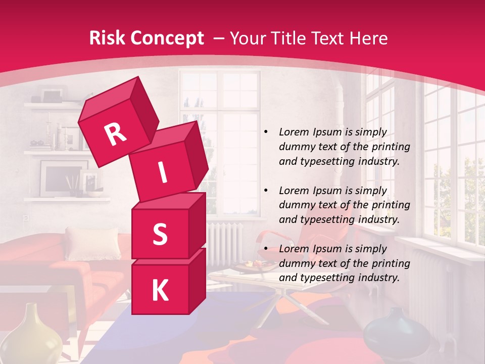 High-Tech Room Interior PowerPoint Template