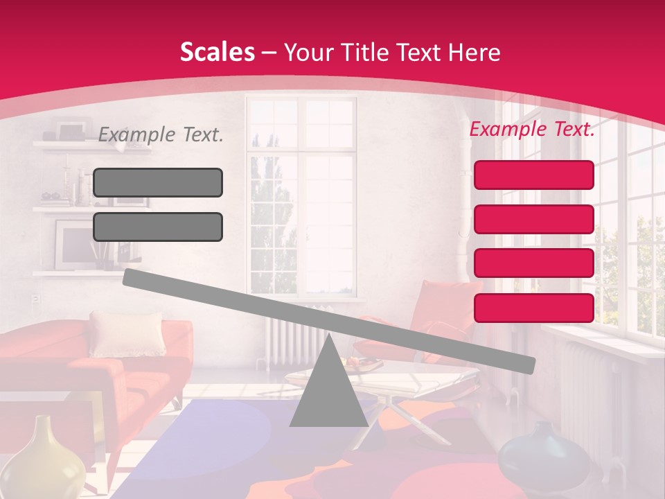 High-Tech Room Interior PowerPoint Template
