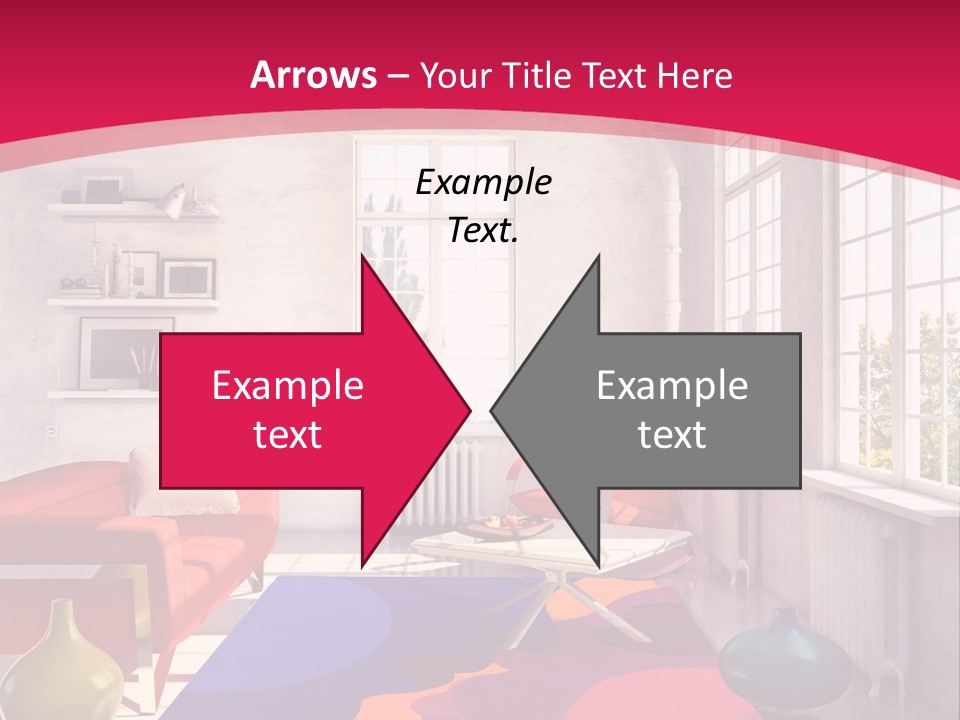 High-Tech Room Interior PowerPoint Template