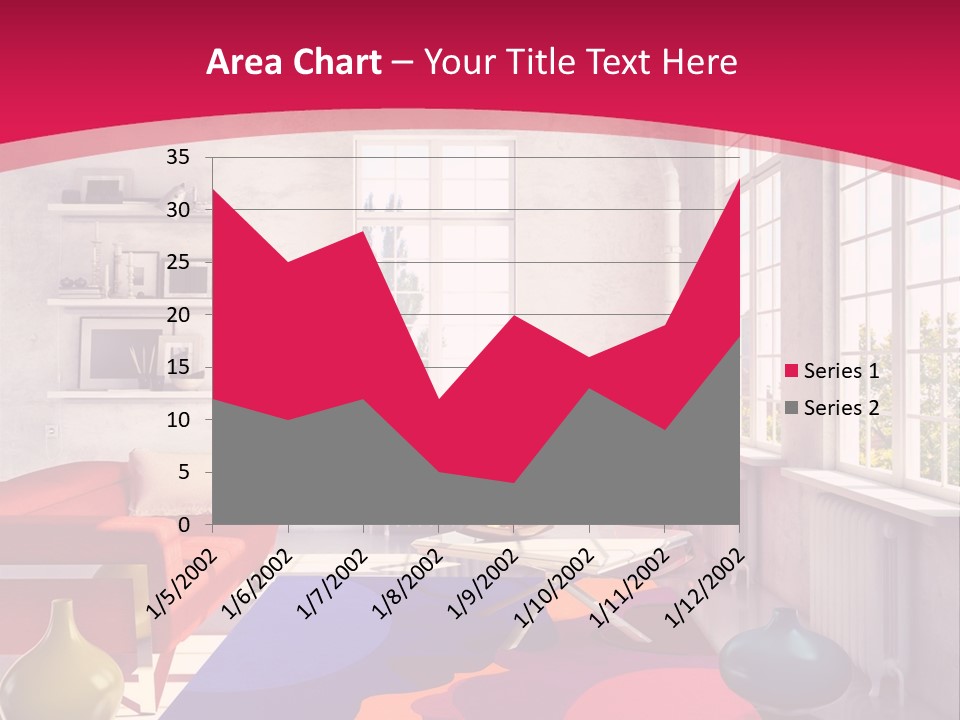 High-Tech Room Interior PowerPoint Template