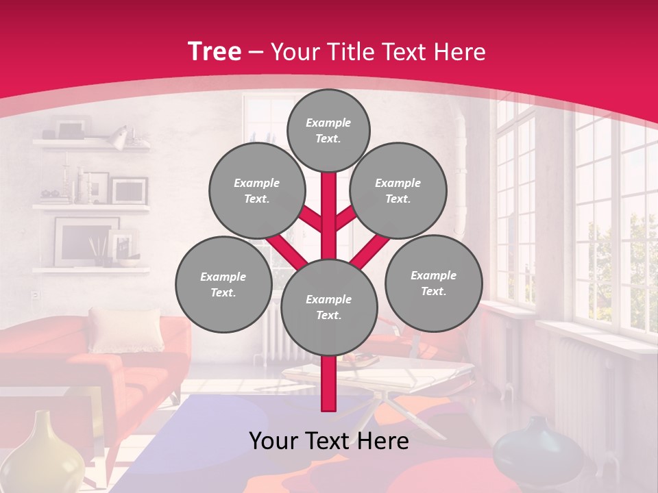 High-Tech Room Interior PowerPoint Template