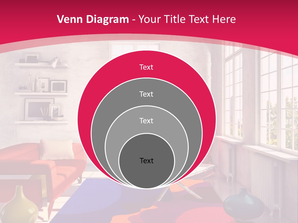 High-Tech Room Interior PowerPoint Template
