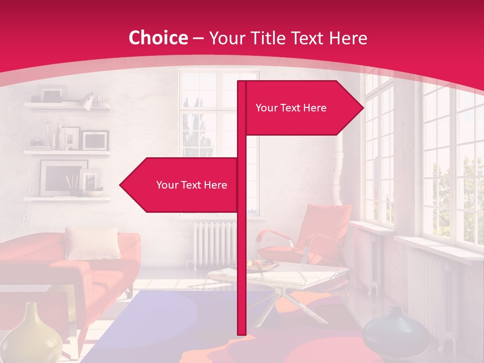High-Tech Room Interior PowerPoint Template