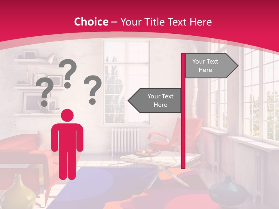 High-Tech Room Interior PowerPoint Template