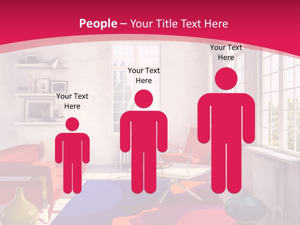 High-Tech Room Interior PowerPoint Template