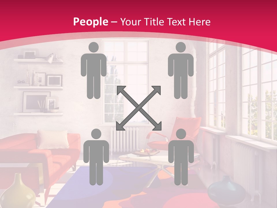High-Tech Room Interior PowerPoint Template
