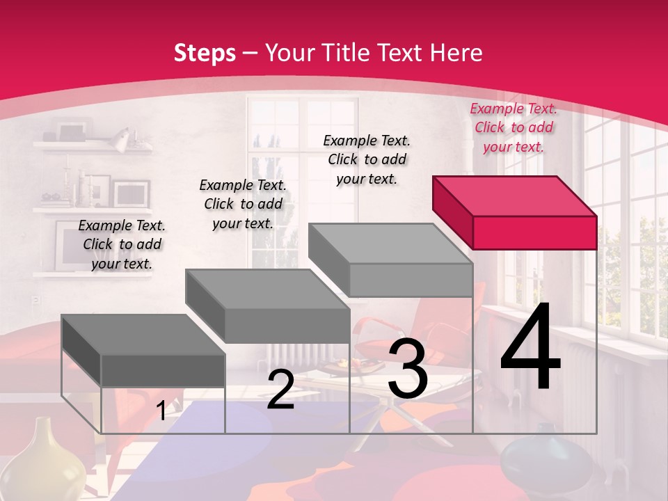 High-Tech Room Interior PowerPoint Template