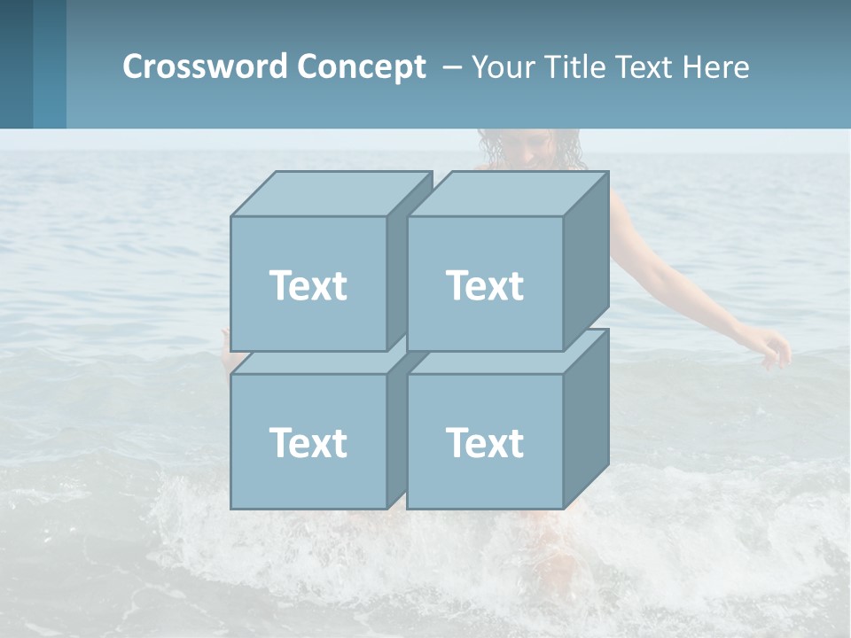 Mom With A Child By The Sea PowerPoint Template