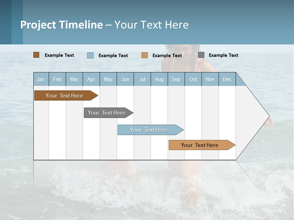 Mom With A Child By The Sea PowerPoint Template