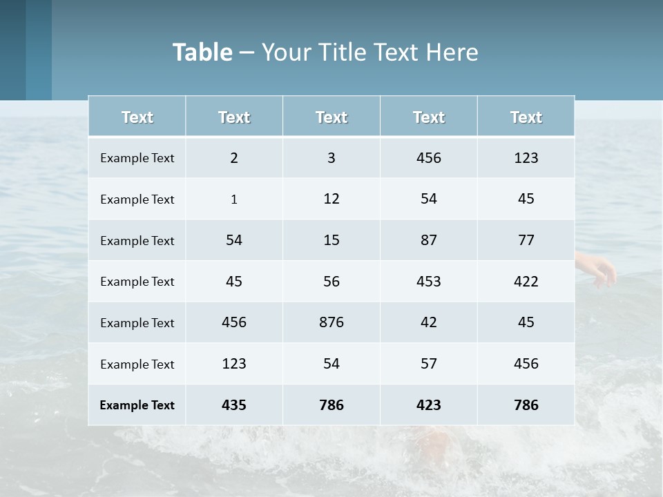 Mom With A Child By The Sea PowerPoint Template