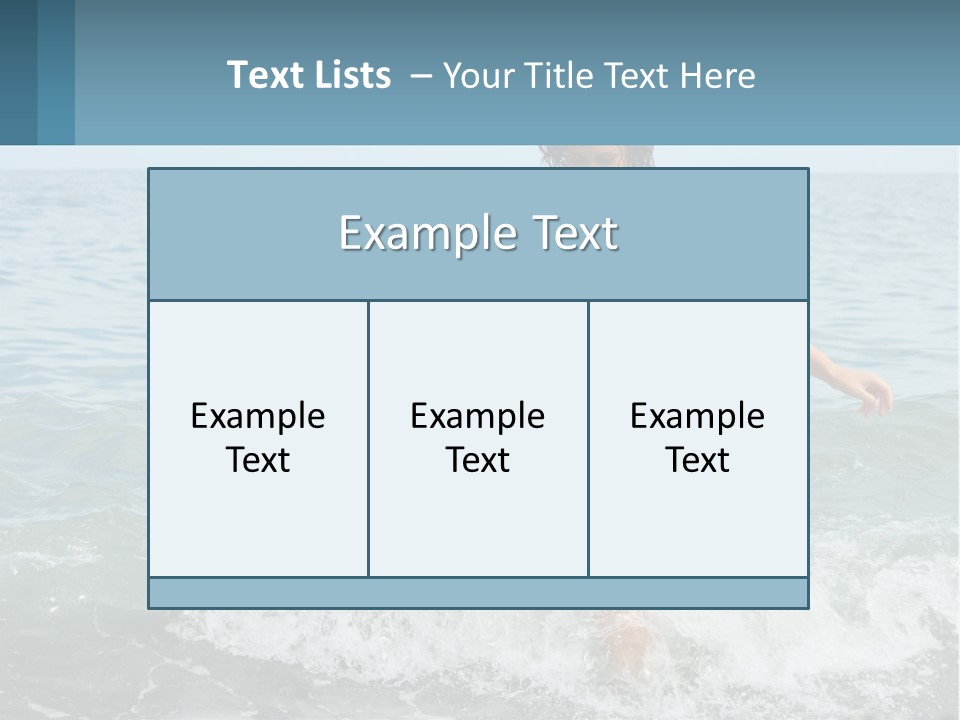 Mom With A Child By The Sea PowerPoint Template