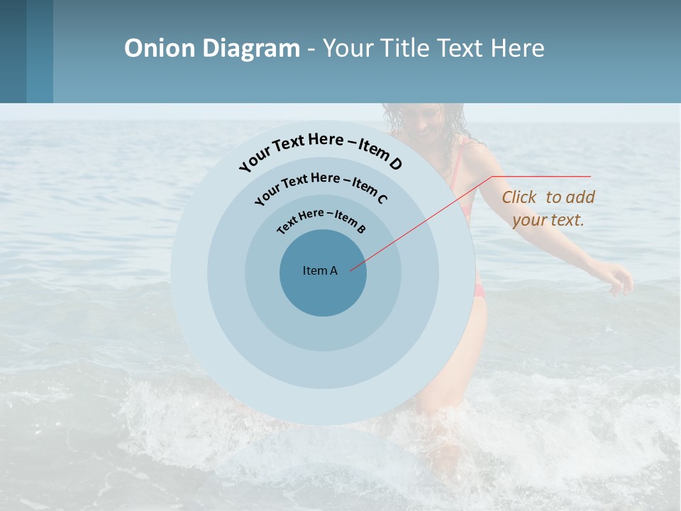 Mom With A Child By The Sea PowerPoint Template