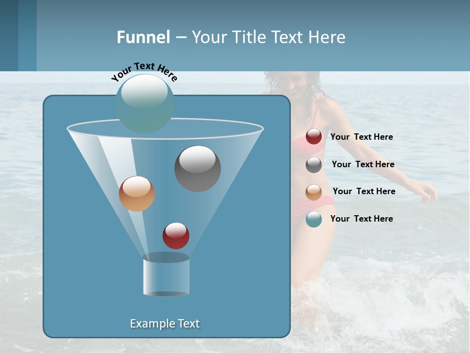Mom With A Child By The Sea PowerPoint Template