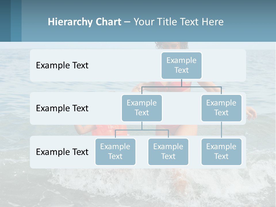 Mom With A Child By The Sea PowerPoint Template