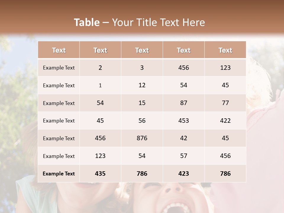 Smiling Children PowerPoint Template