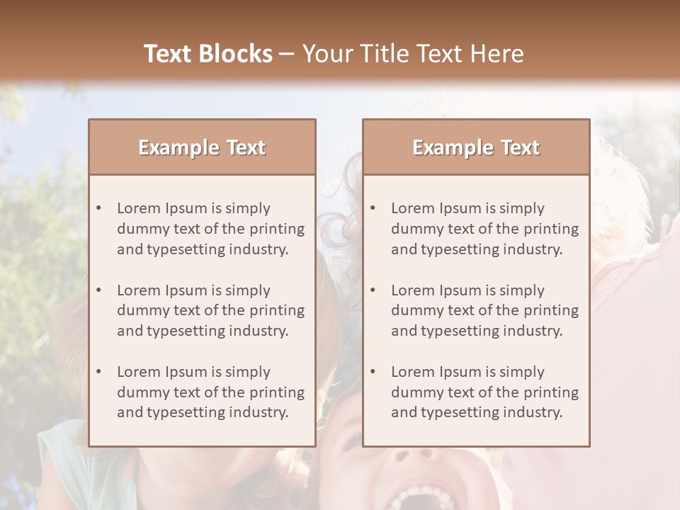 Smiling Children PowerPoint Template