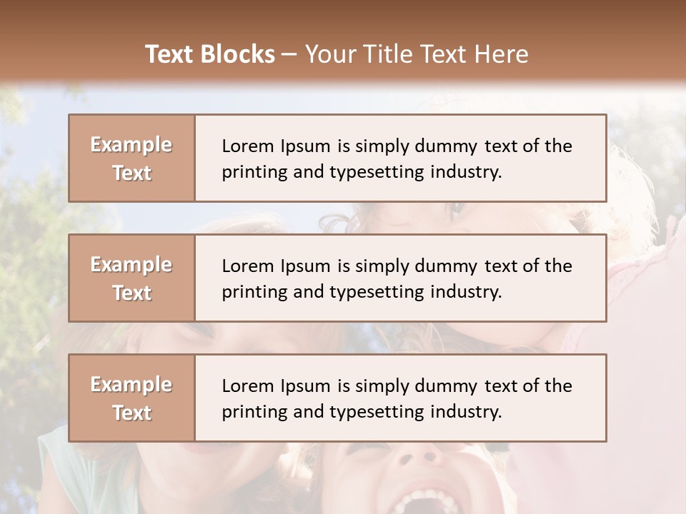Smiling Children PowerPoint Template