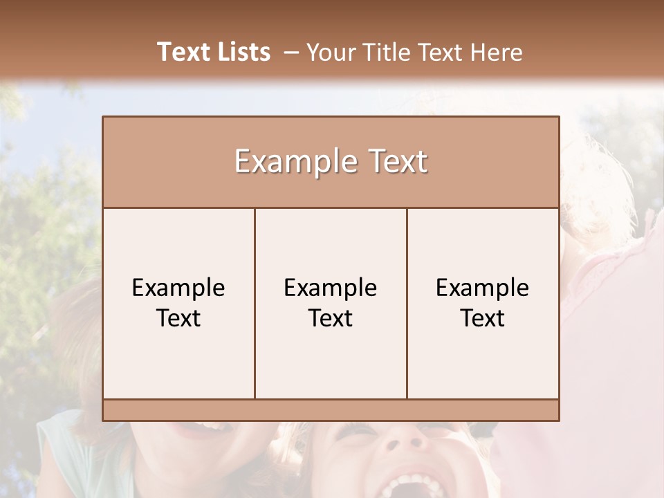 Smiling Children PowerPoint Template
