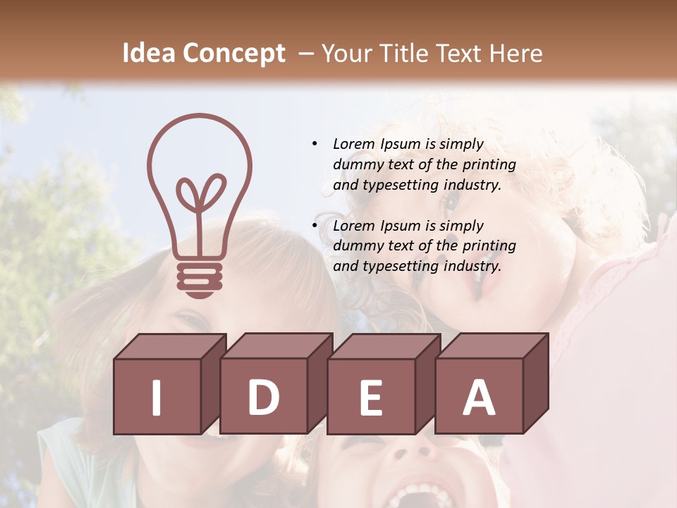 Smiling Children PowerPoint Template